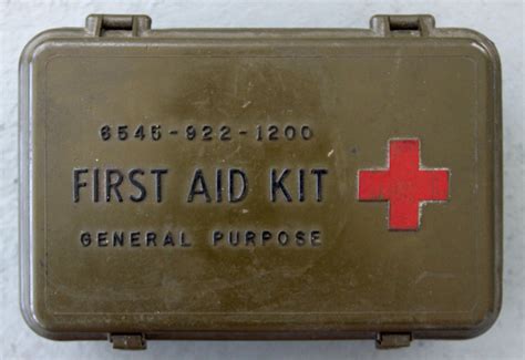 vintage military first aid kit